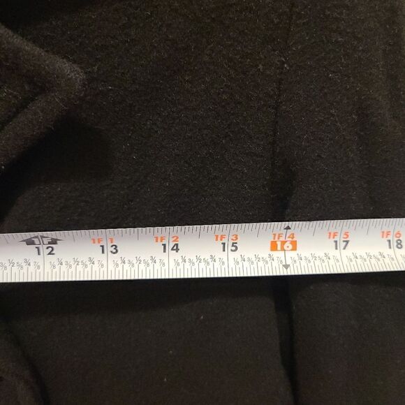 Merona Wool Black Coat  - Picture 5 of 7